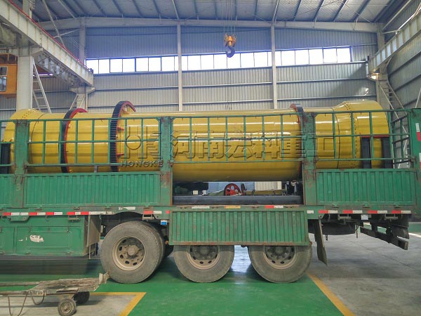 成都的客戶，您采購(gòu)的1.5×8m的雞糞烘干機(jī)已發(fā)出，請(qǐng)注意查收